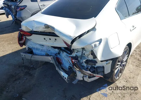 2022 Infiniti Q50 Red Sport 400 Awd from USA, damaged, VIN JN1FV7DR2NM390275